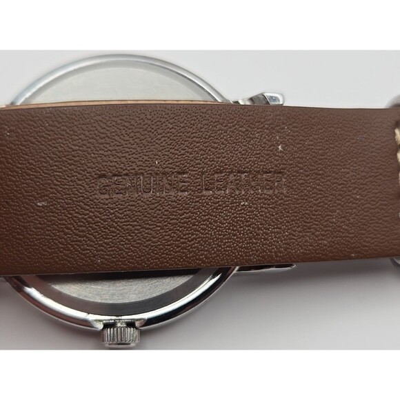 Timex Weekender TW2R63100 38mm Indiglo Military Watch Mens Brown Band New Batter - Picture 10 of 12